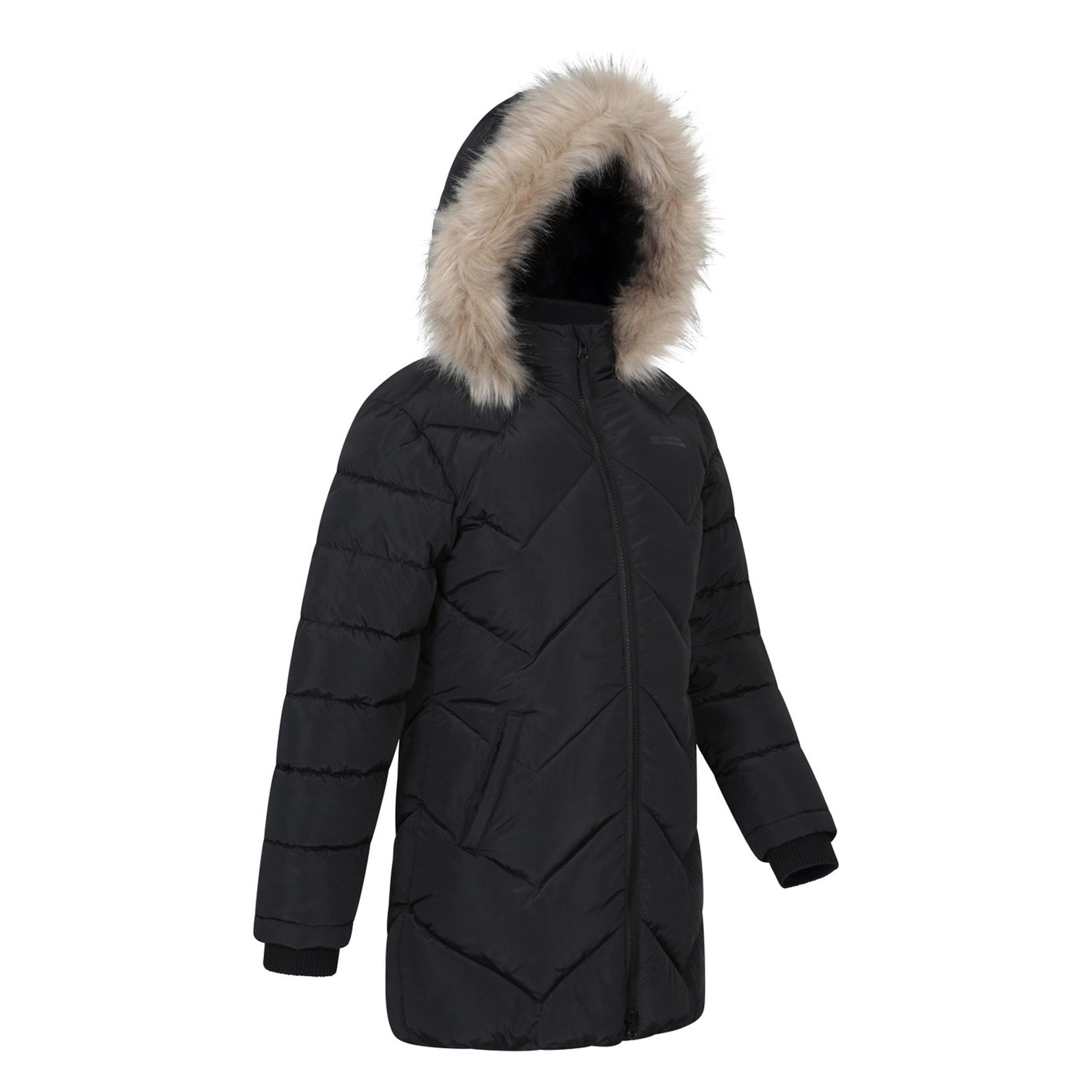 Black - Back - Mountain Warehouse Childrens-Kids Galaxy Water Resistant Padded Jacket