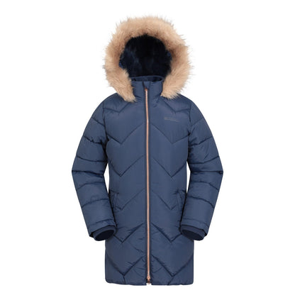 Navy - Front - Mountain Warehouse Childrens-Kids Galaxy Water Resistant Padded Jacket