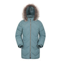 Teal - Front - Mountain Warehouse Childrens-Kids Galaxy Water Resistant Padded Jacket