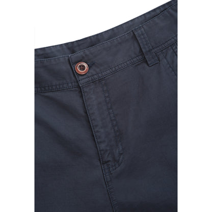 Navy - Side - Animal Mens Haze Organic Cargo Shorts