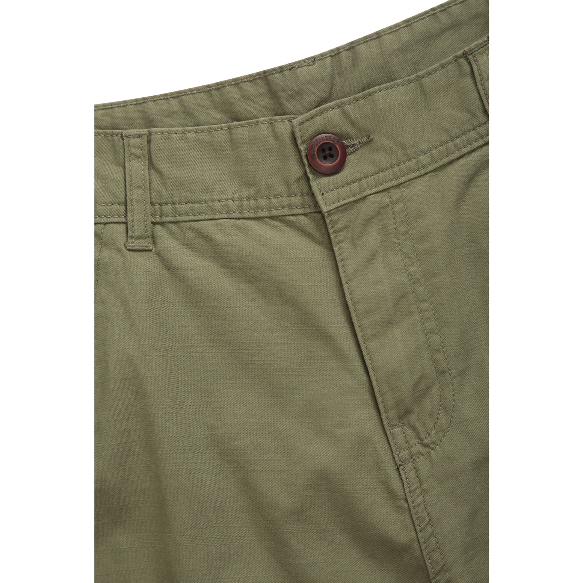 Green - Side - Animal Mens Haze Organic Cargo Shorts