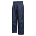 Navy - Side - Mountain Warehouse Childrens-Kids Spray II Waterproof Over Trousers