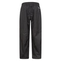 Black - Back - Mountain Warehouse Childrens-Kids Spray II Waterproof Over Trousers