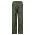 Khaki Green - Back - Mountain Warehouse Childrens-Kids Spray II Waterproof Over Trousers