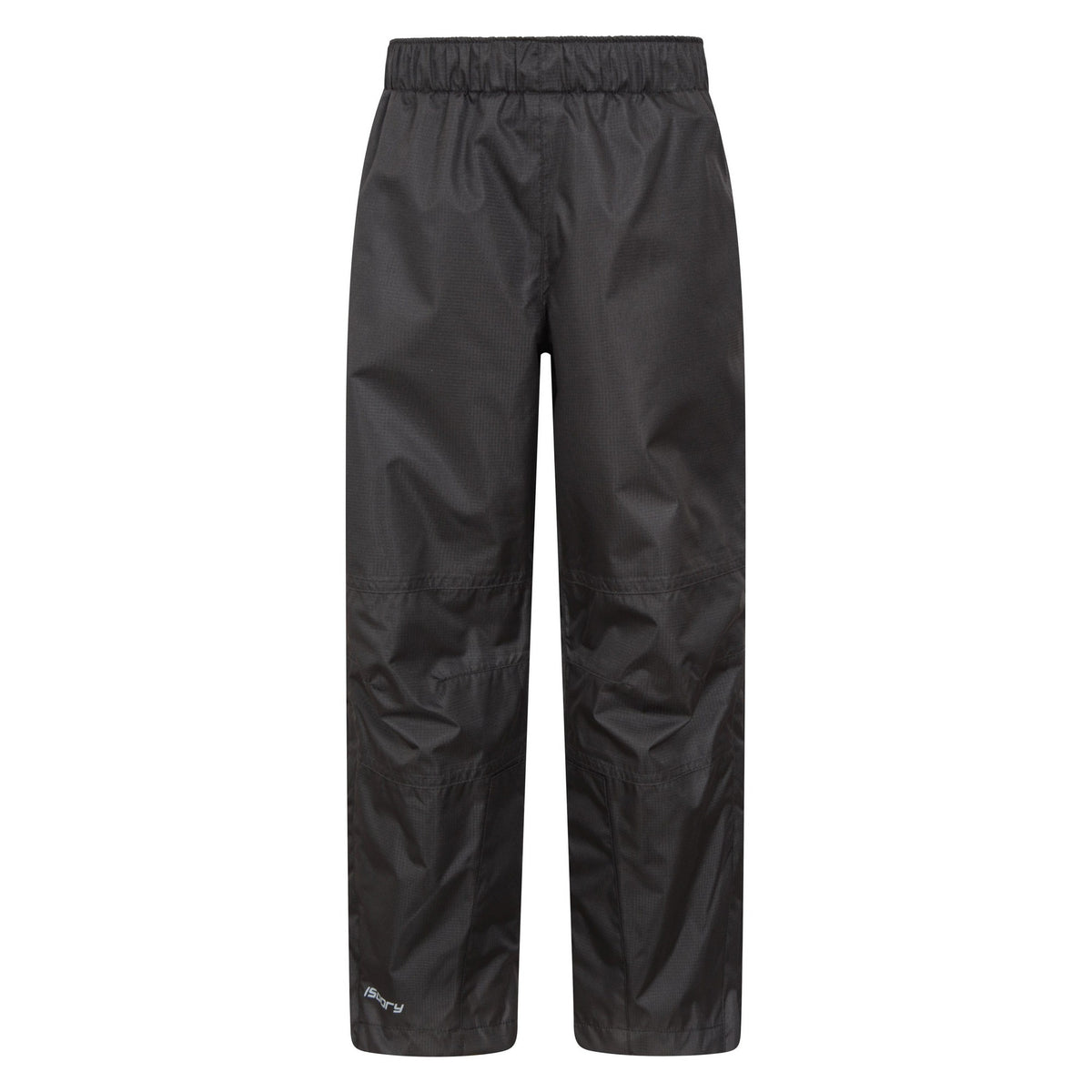 Black - Front - Mountain Warehouse Childrens-Kids Spray II Waterproof Over Trousers