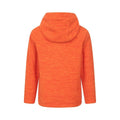 Orange - Back - Mountain Warehouse Childrens-Kids Snowdonia Microfleece Full Zip Hoodie