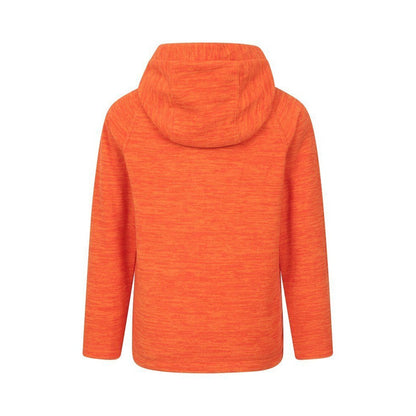 Orange - Back - Mountain Warehouse Childrens-Kids Snowdonia Microfleece Full Zip Hoodie