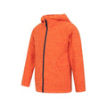 Orange - Side - Mountain Warehouse Childrens-Kids Snowdonia Microfleece Full Zip Hoodie