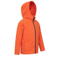 Orange - Lifestyle - Mountain Warehouse Childrens-Kids Snowdonia Microfleece Full Zip Hoodie