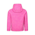 Bright Pink - Back - Mountain Warehouse Childrens-Kids Snowdonia Microfleece Full Zip Hoodie