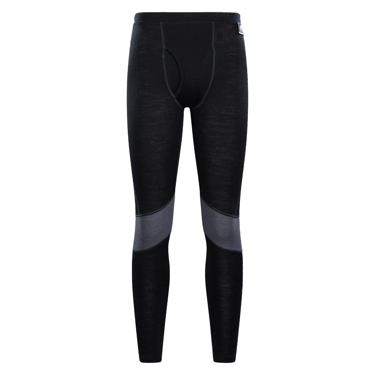 Black - Front - Mountain Warehouse Mens Ultra Merino Wool Thermal Bottoms