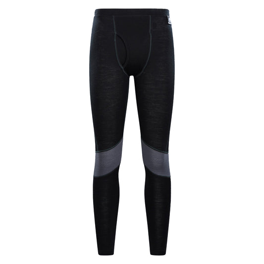 Black - Front - Mountain Warehouse Mens Ultra Merino Wool Thermal Bottoms
