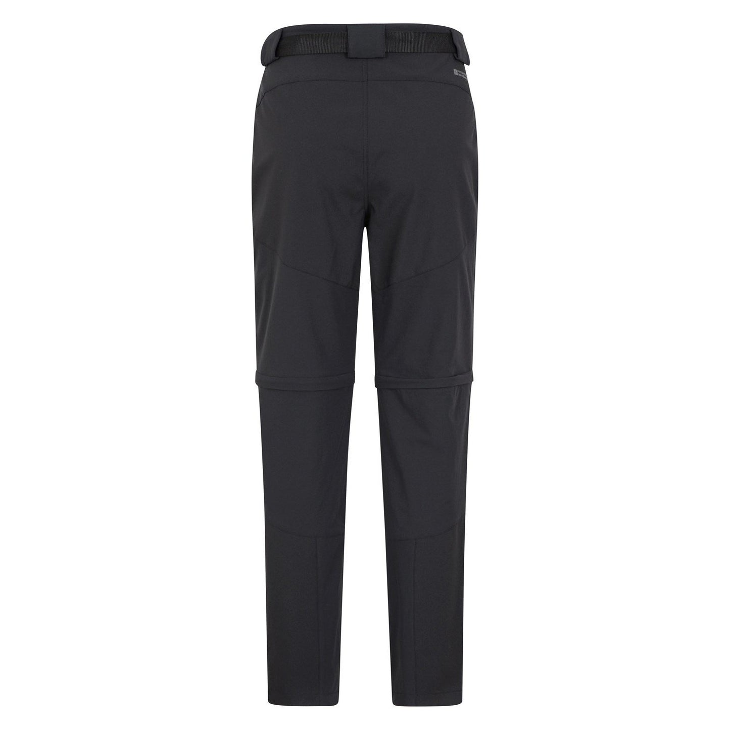 Black - Back - Mountain Warehouse Mens Forest Convertible Hiking Trousers
