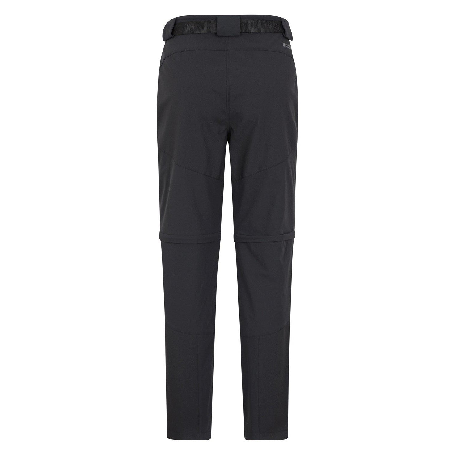 Black - Back - Mountain Warehouse Mens Forest Convertible Hiking Trousers
