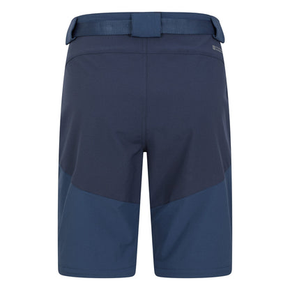 Navy - Close up - Mountain Warehouse Mens Forest Convertible Hiking Trousers