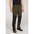 Green - Front - Mountain Warehouse Mens Forest Convertible Hiking Trousers