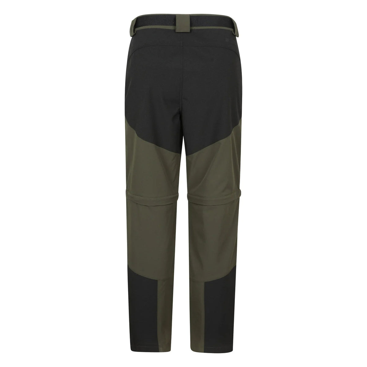Green - Back - Mountain Warehouse Mens Forest Convertible Hiking Trousers