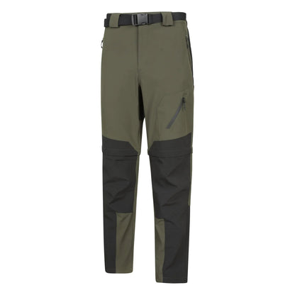 Green - Lifestyle - Mountain Warehouse Mens Forest Convertible Hiking Trousers