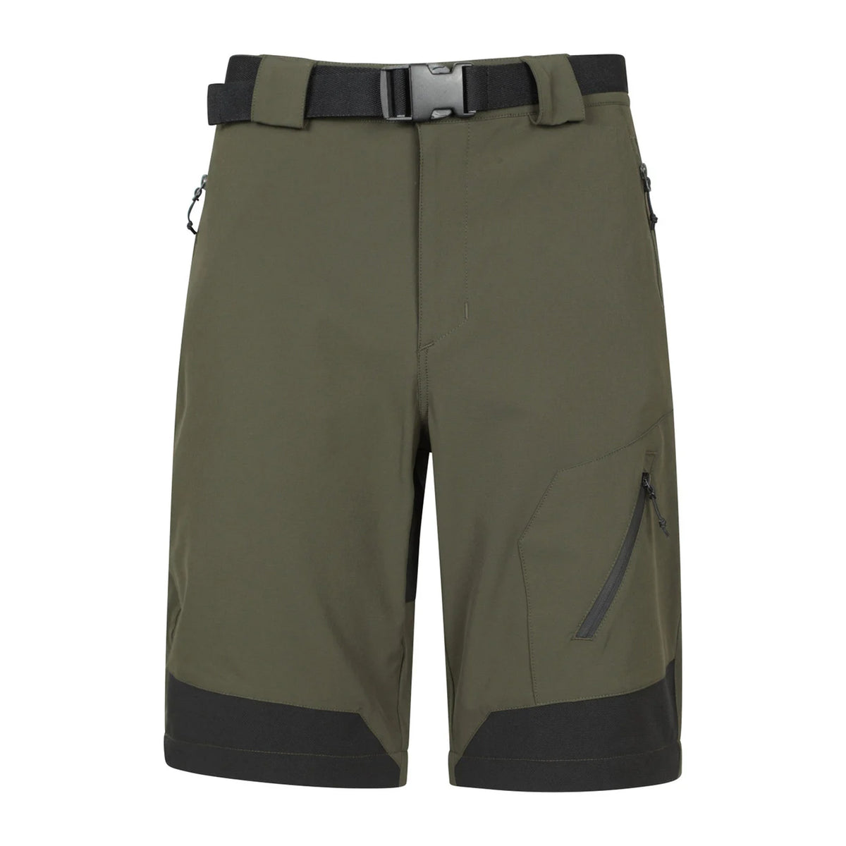 Green - Pack Shot - Mountain Warehouse Mens Forest Convertible Hiking Trousers