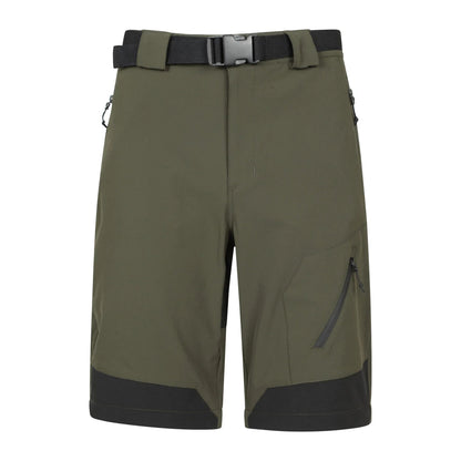 Green - Pack Shot - Mountain Warehouse Mens Forest Convertible Hiking Trousers