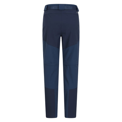 Navy - Back - Mountain Warehouse Mens Forest Convertible Hiking Trousers