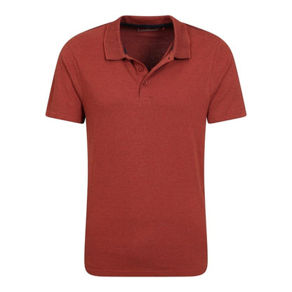Rust - Lifestyle - Mountain Warehouse Mens Cordyline Textured Polo Shirt