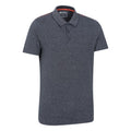Navy - Back - Mountain Warehouse Mens Cordyline Textured Polo Shirt