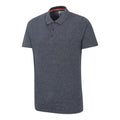 Navy - Side - Mountain Warehouse Mens Cordyline Textured Polo Shirt