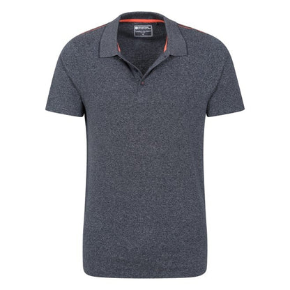 Navy - Lifestyle - Mountain Warehouse Mens Cordyline Textured Polo Shirt