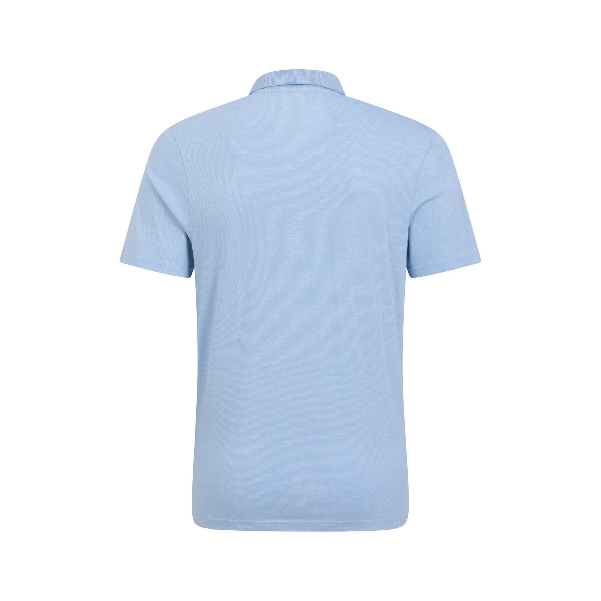 Pale Blue - Back - Mountain Warehouse Mens Cordyline Textured Polo Shirt