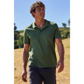 Green - Front - Mountain Warehouse Mens Cordyline Textured Polo Shirt