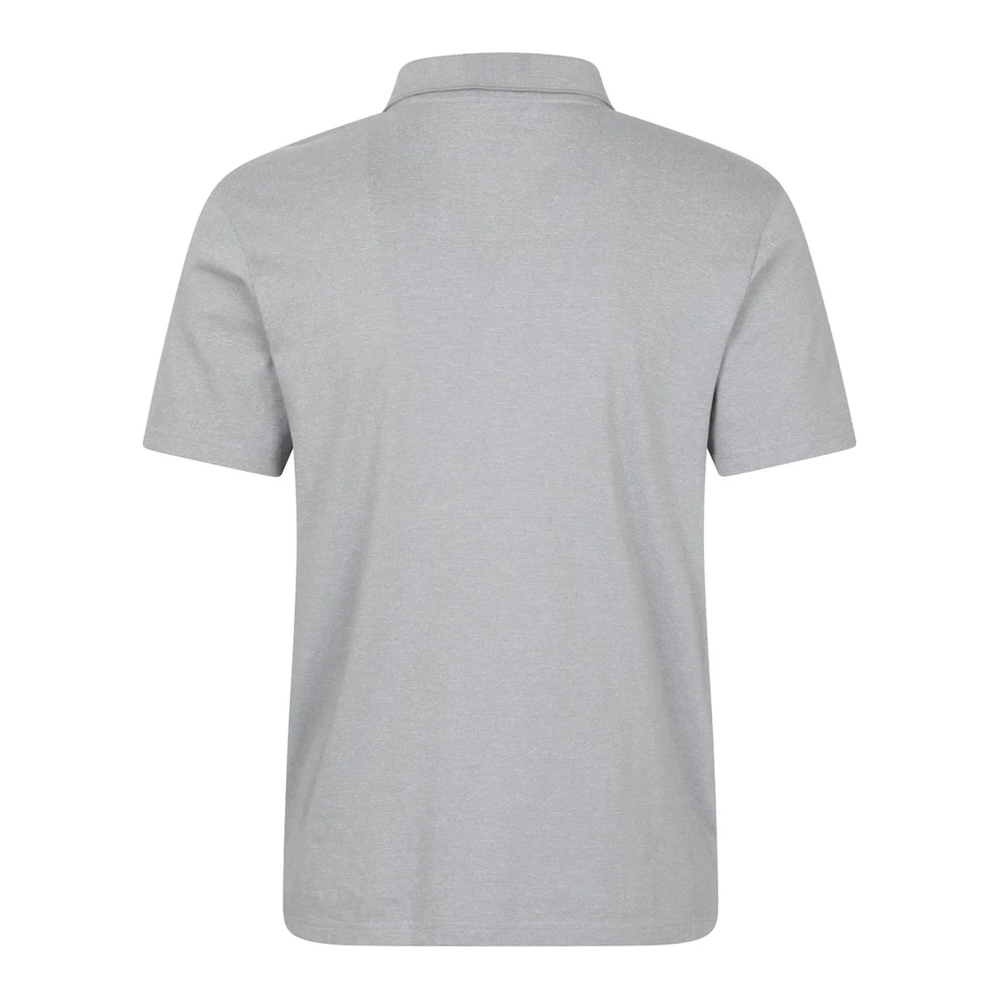 Grey - Back - Mountain Warehouse Mens Cordyline Textured Polo Shirt
