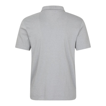 Grey - Back - Mountain Warehouse Mens Cordyline Textured Polo Shirt