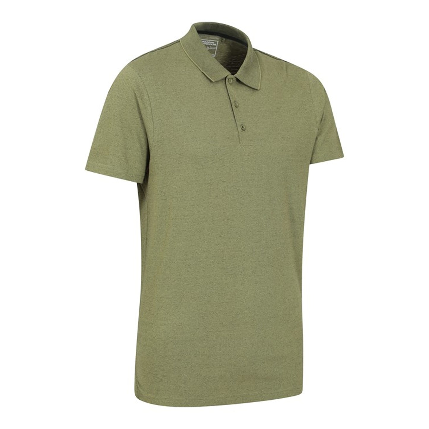 Green - Back - Mountain Warehouse Mens Cordyline Textured Polo Shirt
