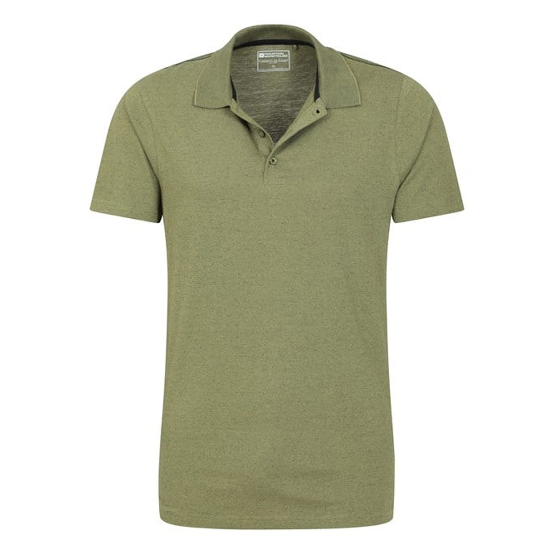Green - Lifestyle - Mountain Warehouse Mens Cordyline Textured Polo Shirt