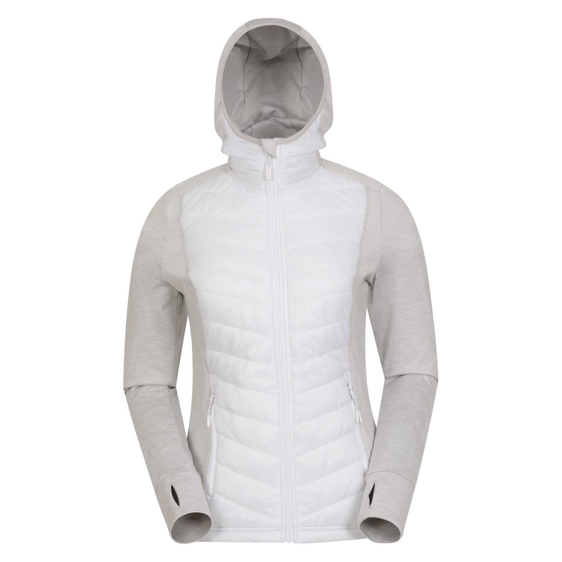 White - Front - Mountain Warehouse Womens-Ladies Action Packed Padded Jacket