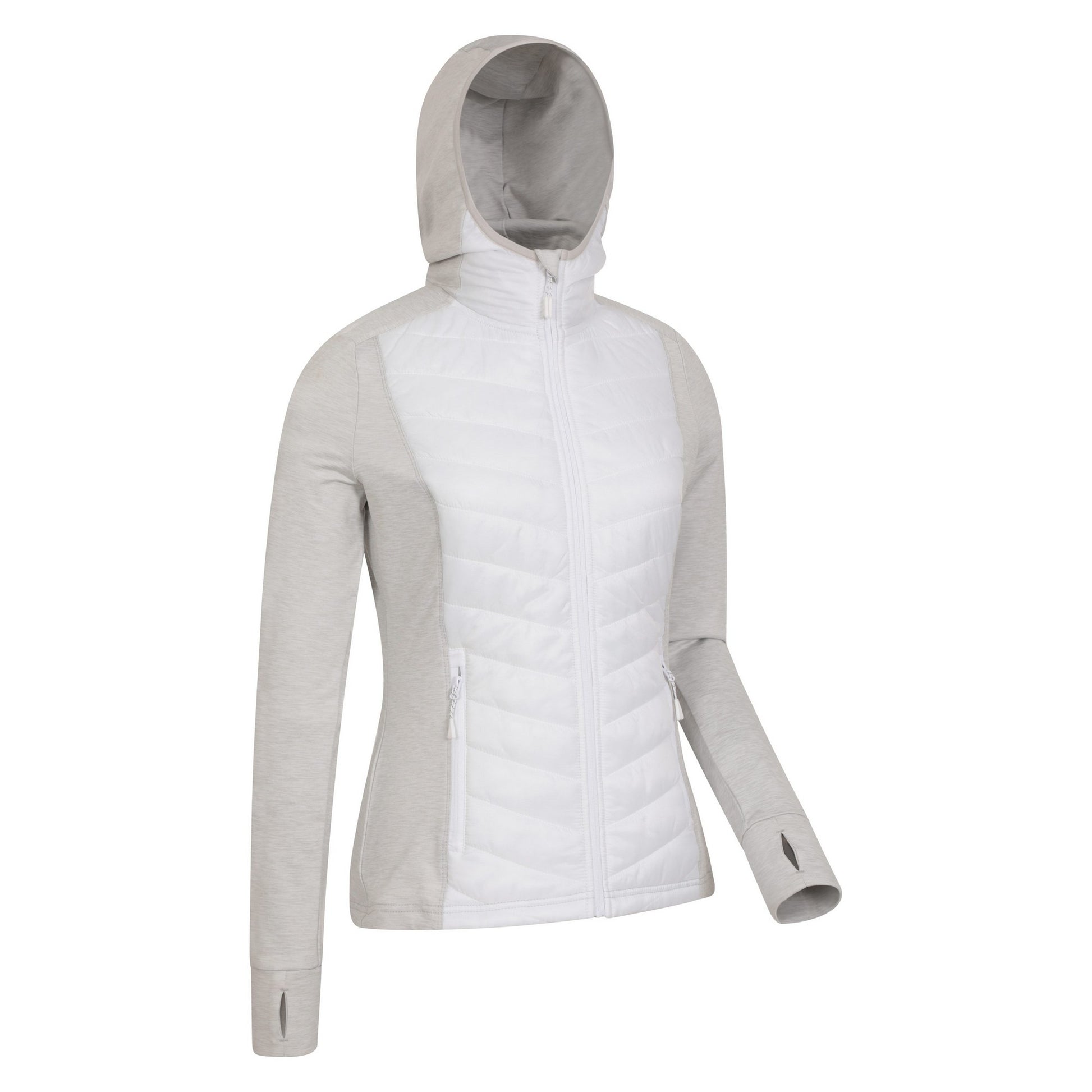 White - Side - Mountain Warehouse Womens-Ladies Action Packed Padded Jacket