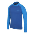 Blue - Side - Mountain Warehouse Mens Long-Sleeved Rash Guard