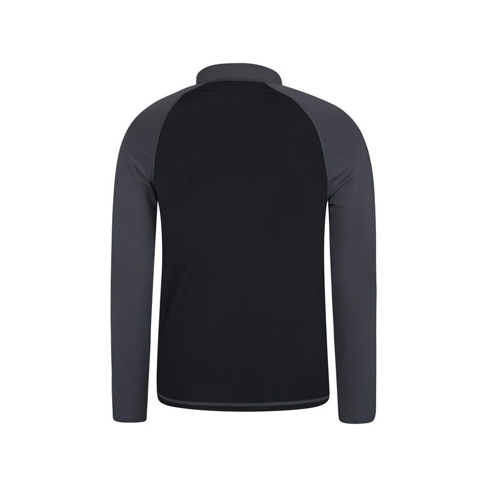 Dark Grey - Back - Mountain Warehouse Mens Long-Sleeved Rash Guard