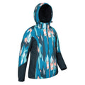 Dark Blue - Side - Mountain Warehouse Womens-Ladies Dawn Watercolour Ski Jacket