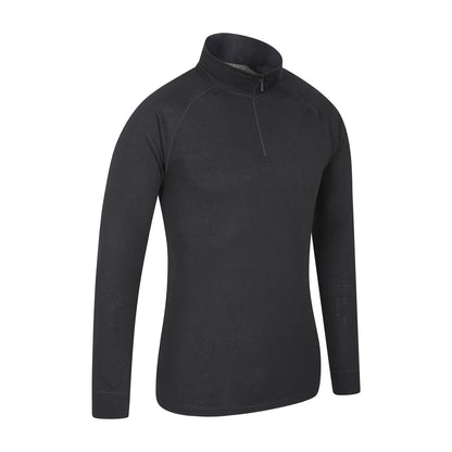 Black - Back - Mountain Warehouse Mens Talus Base Layer Top (Pack of 2)