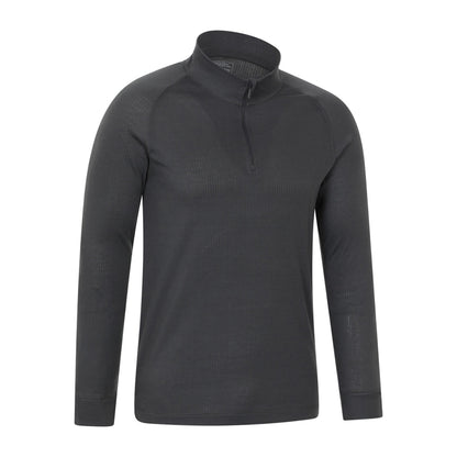 Charcoal - Back - Mountain Warehouse Mens Talus Base Layer Top (Pack of 2)