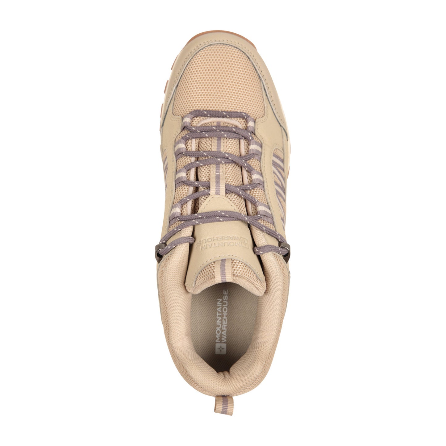 Taupe - Pack Shot - Mountain Warehouse Womens-Ladies Path Waterproof Outdoor Walking Shoes