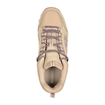 Taupe - Pack Shot - Mountain Warehouse Womens-Ladies Path Waterproof Outdoor Walking Shoes