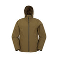 Dark Khaki - Front - Mountain Warehouse Mens Covert Waterproof Jacket