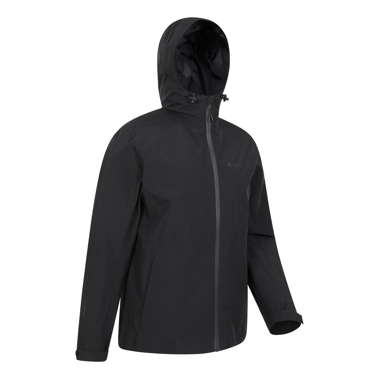 Black - Side - Mountain Warehouse Mens Covert Waterproof Jacket