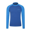 Blue - Front - Mountain Warehouse Mens Long-Sleeved Rash Guard