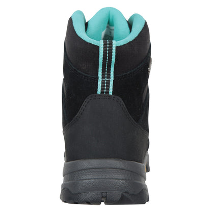 Black - Back - Mountain Warehouse Womens-Ladies Storm Suede Waterproof Hiking Boots