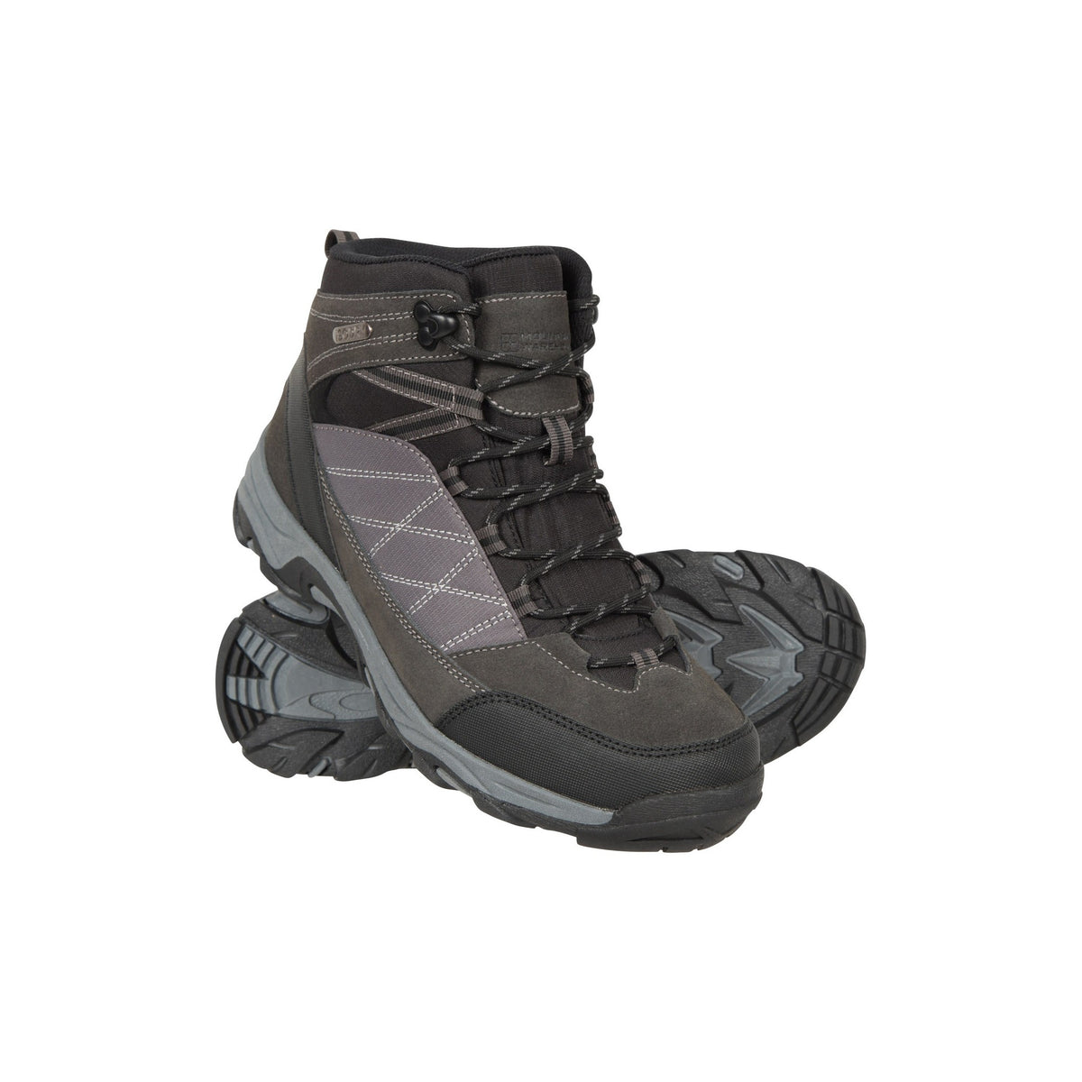 Jet Black - Close up - Mountain Warehouse Womens-Ladies Rapid Suede Waterproof Walking Boots