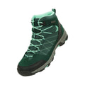 Green - Front - Mountain Warehouse Womens-Ladies Rapid Suede Waterproof Walking Boots